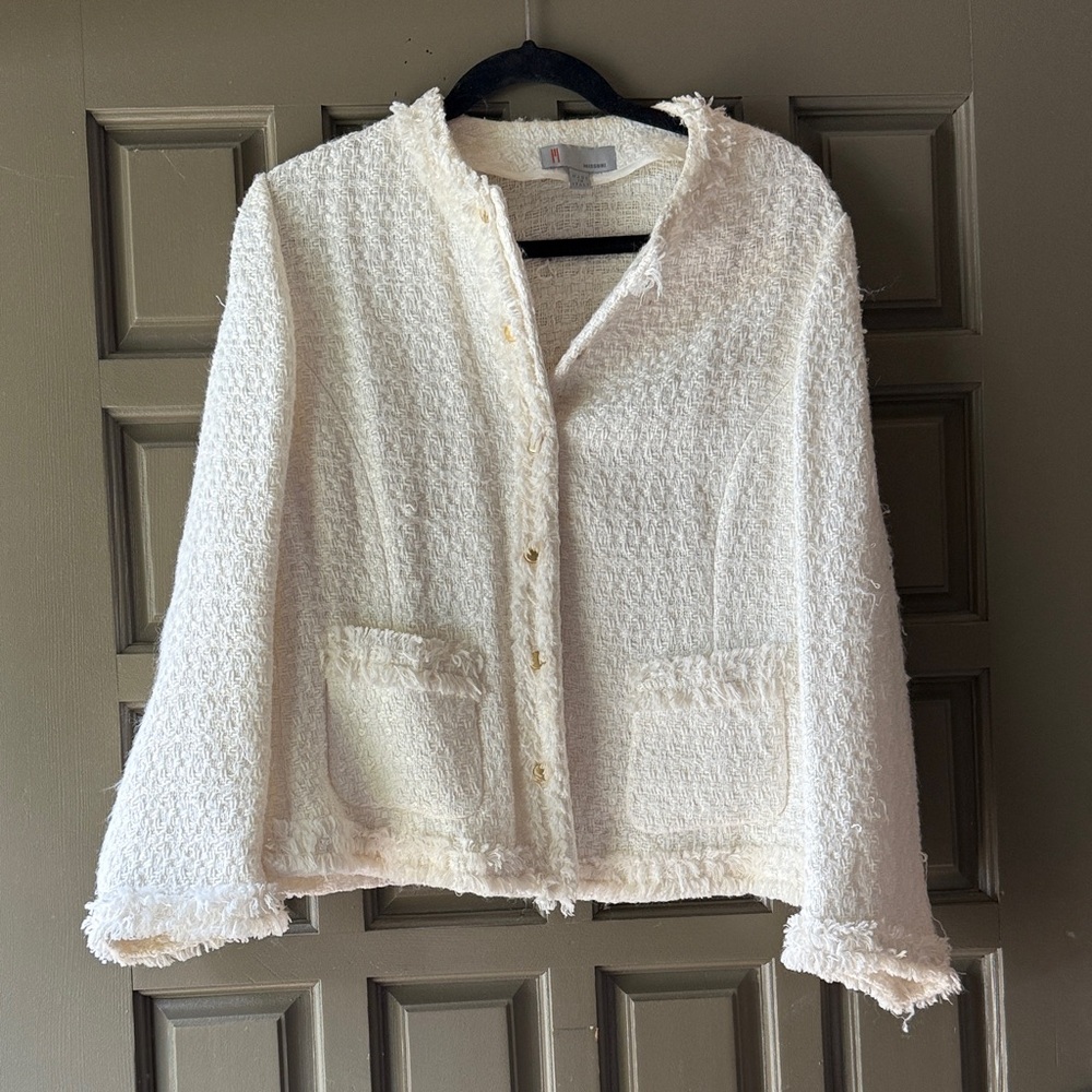 Missoni Ivory Woven Jacket
